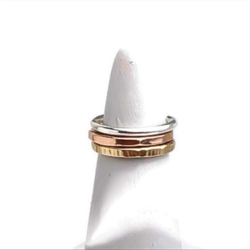 🌸NIB Handmade Tri-Color Ear Cuff Set🌸 - Picture 2 of 4